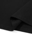 Baskılı Oversize Bisiklet Yaka T-shirt - Siyah resmi